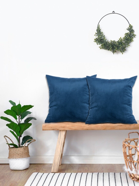 

KICA Blue Set of 2 Velvet Square Cushion Covers