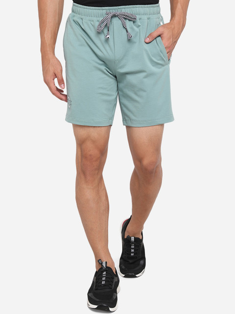 

JADE BLUE Men Green Sports Shorts