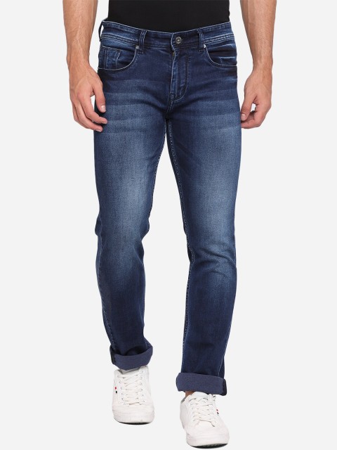 

JADE BLUE Men Blue Slim Fit Heavy Fade Acid Wash Stretchable Jeans
