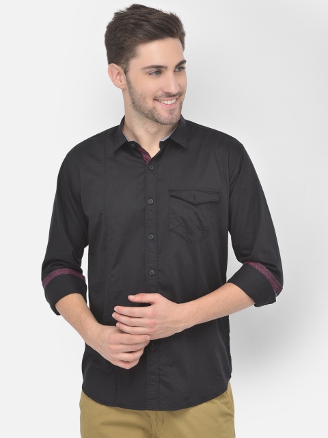 

COBB Men Black Slim Fit Casual Shirt