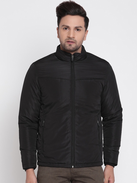 

METTLE Men Black Open Front Jacket