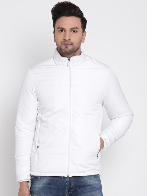 

METTLE Men White Open Front Jacket