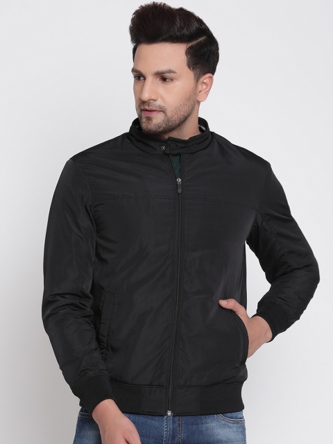 

METTLE Men Black Bomber Jacket