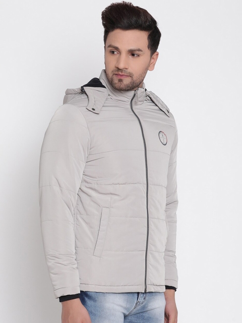

METTLE Men Cream-Coloured Puffer Jacket