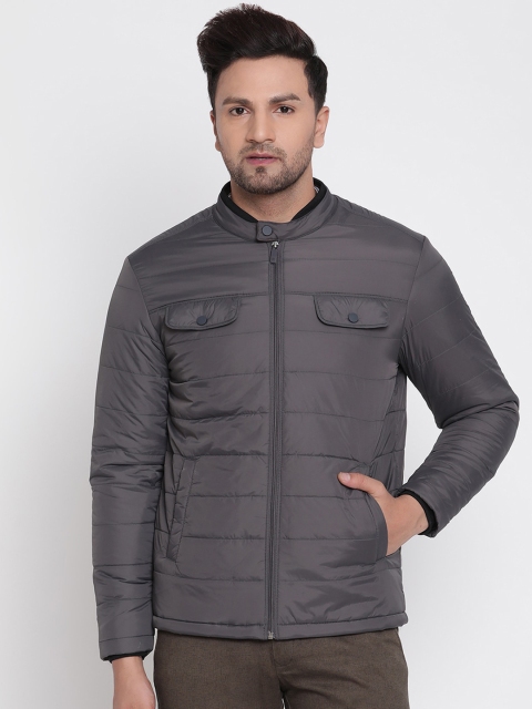 

METTLE Men Charcoal Padded Jacket