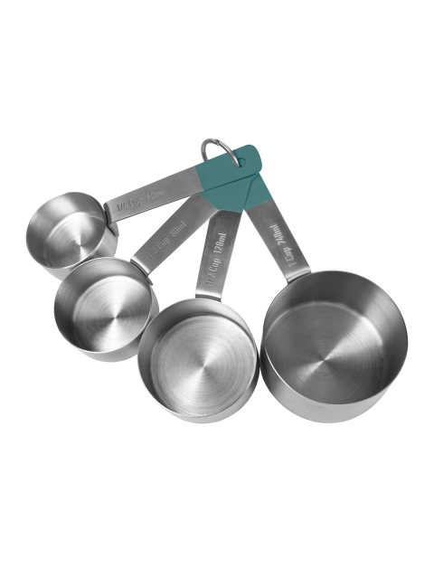 

Jamie Oliver Steel-Toned & Green 4-Pieces Stainless Steel Measuring Cup Set
