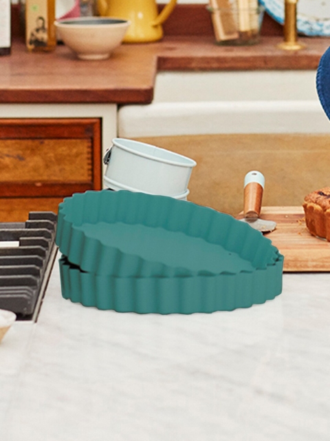 

Jamie Oliver Set Of 2 Teal Green Tart Tin Bakeware