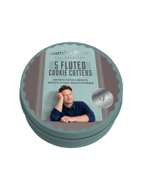 

Jamie Oliver Set Of 5 Green & White Textured Cookie Cutters