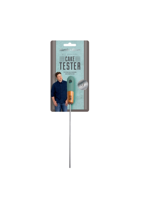 

Jamie Oliver Silver-Toned & Sea-Green Solid Stainless Steel & Wooden Cake Tester