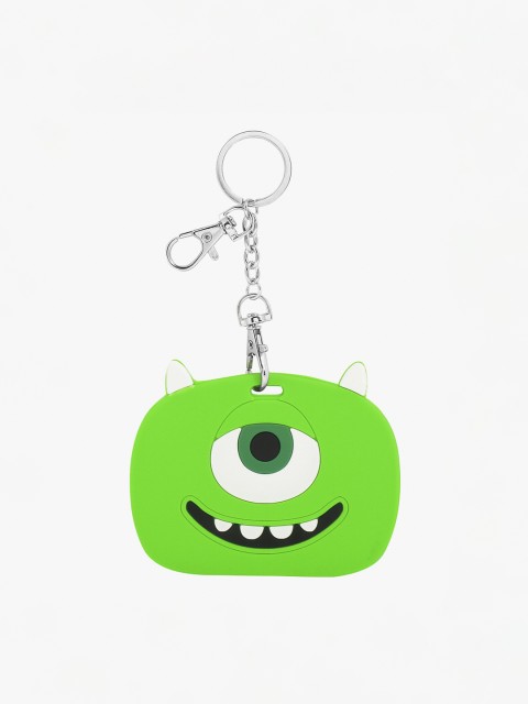 

POKORY Kids Green & White Solid Stainless Steel Key Chain