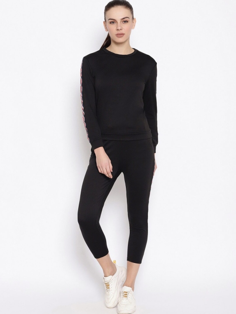 

iki chic Women Black Tracksuit