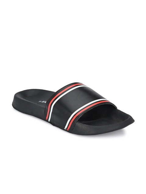 

AfroJack Men Black & Red Printed Sliders