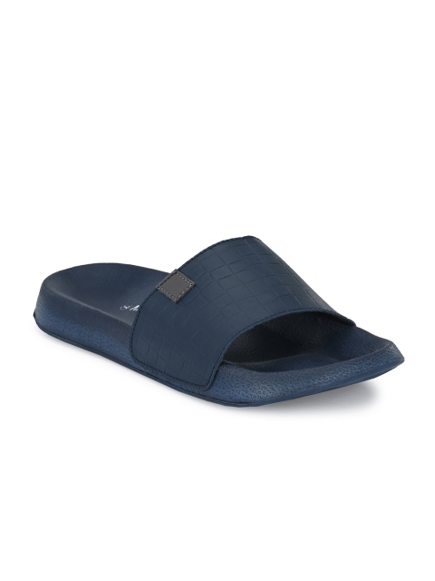 

AfroJack Men Blue Self Design Sliders