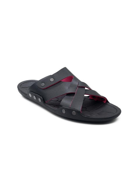 

AfroJack Men Black Solid Rubber Sliders