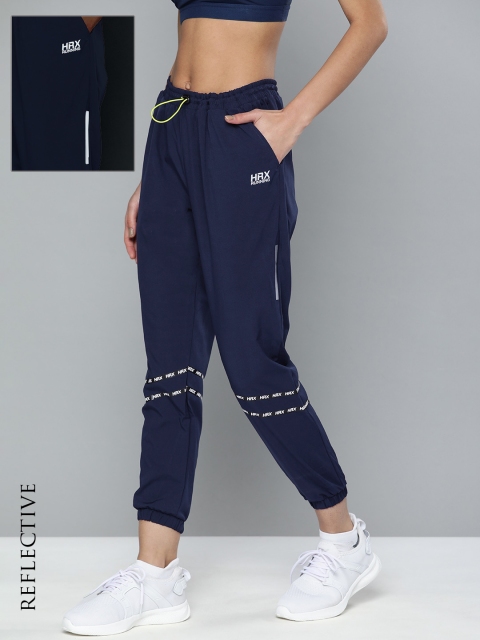 

HRX By Hrithik Roshan Running Women Medieval Blue Rapid-Dry Joggers, Navy blue