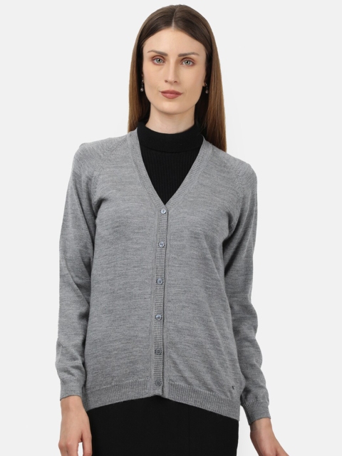 

Monte Carlo Women Grey Solid Cardigan