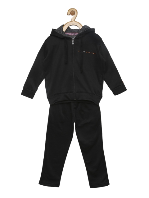 

Sweet Dreams Boys Black Solid Polyester Tracksuits