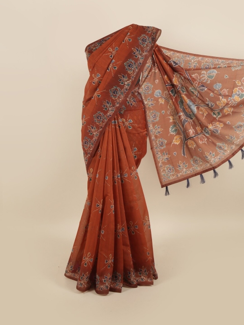 

Pothys Brown Ethnic Motifs Saree