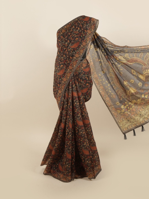 

Pothys Green & Cream-Coloured Ethnic Motifs Saree