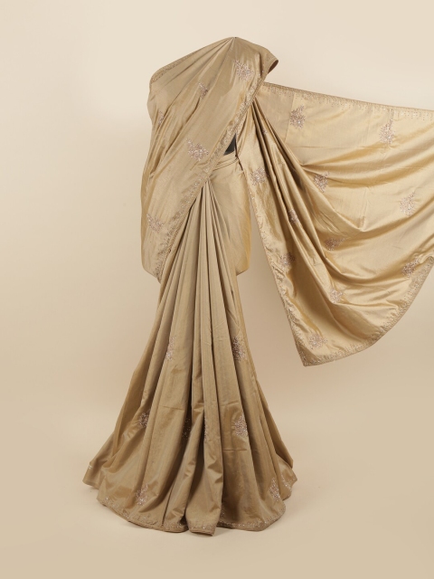 

Pothys Tan Brown Floral Saree
