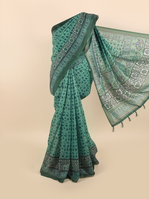 

Pothys Green Floral Saree