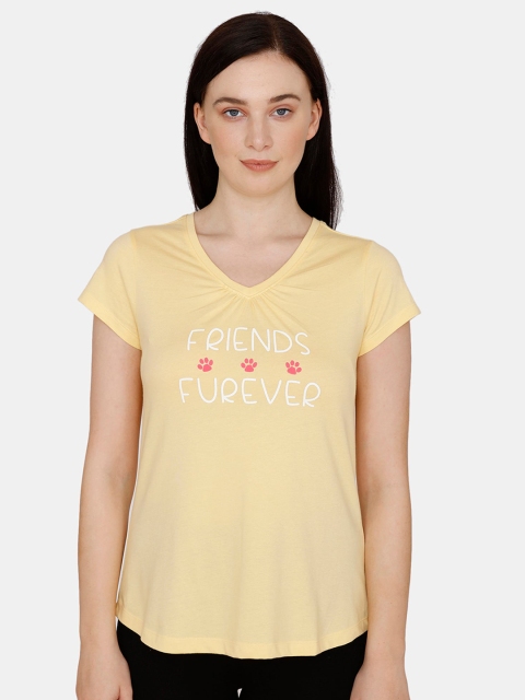 

Zivame Yellow Regular Top