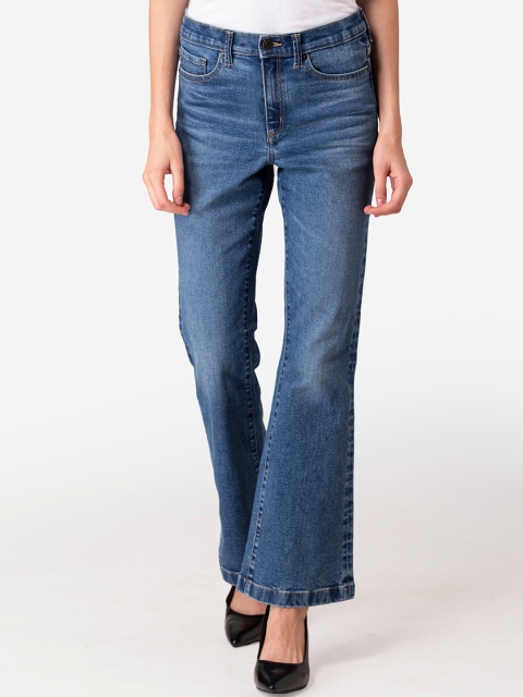 

Mode by Red Tape Women Blue Bootcut High-Rise Light Fade Jeans