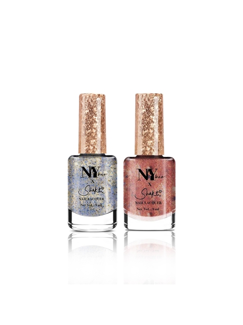 

NY Bae Set of 2 Glitter Nail Lacquer-Lincoln Lion Dance & Brooklyn Belly Dance, Grey