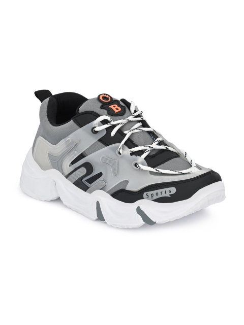 

AfroJack Men Grey Printed Sneakers