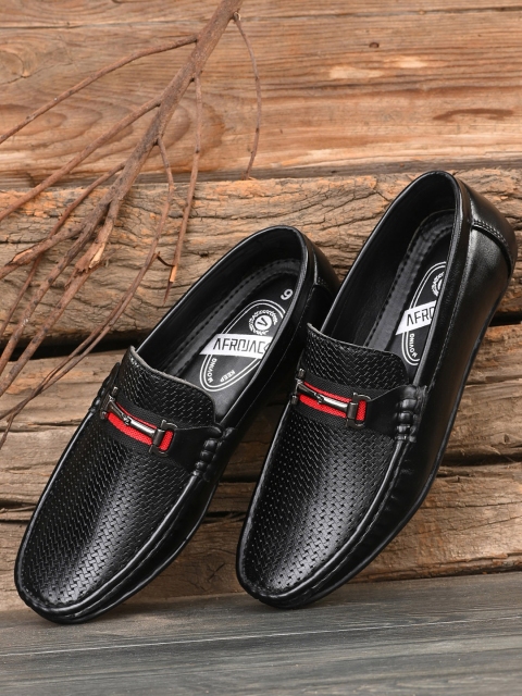 

AfroJack Men Black Latex Lined Loafers