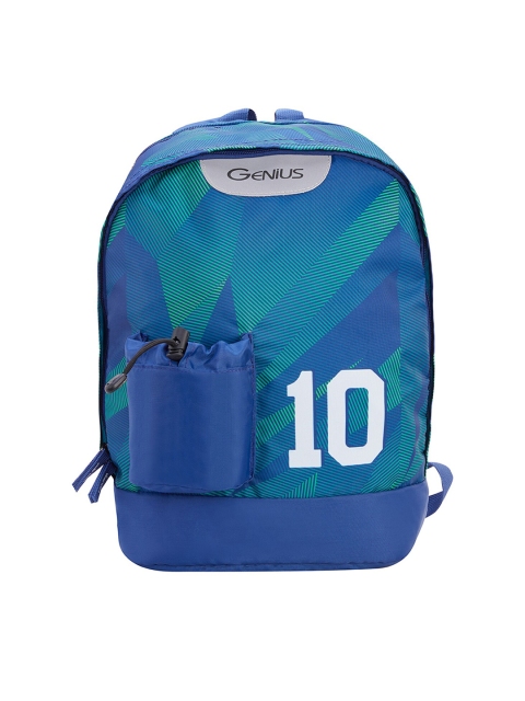 

Genius Unisex Kids Blue & Green Safari Hotshot Printed Backpack