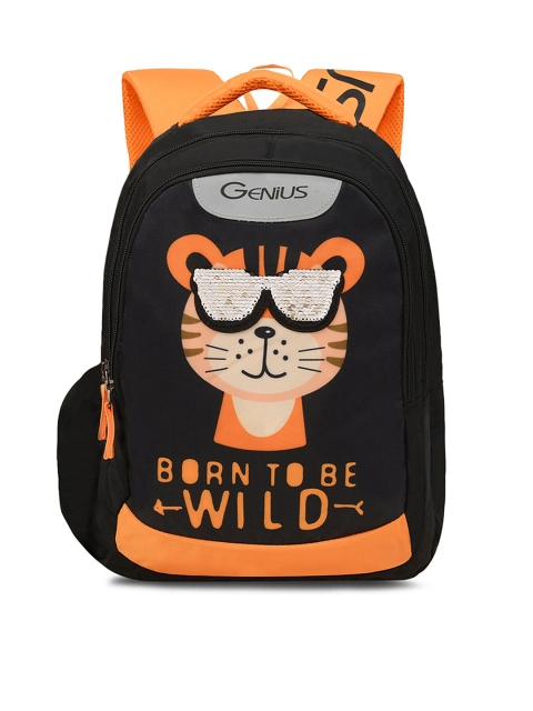 

Genius Unisex Kids Black & Orange Safari Party Animal Magic Sequinned Backpack