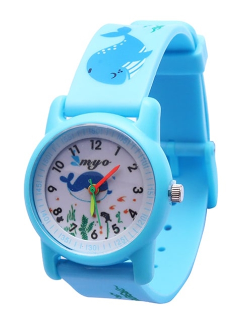 

Spiky Unisex Kids Blue Printed Analogue Watch