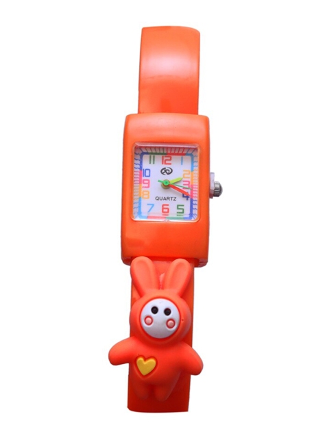 

Spiky Unisex Kids Orange Printed Dial & Orange Straps Analogue Watch Bend_Org_Rabbit
