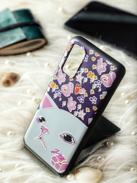 

DOOBNOOB Violet & Pink 3D Patterned iPhone 12 Pro Max Back Case