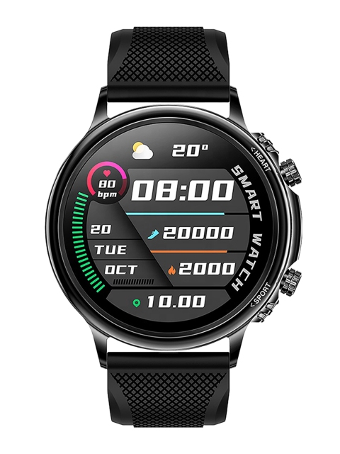 

OPTA Unisex Black Bluetooth Fitness Smart Watch SB-255