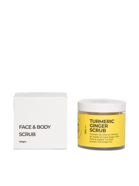 

BODYCAFE Turmeric & Ginger Face & Body Scrub - 100 gm, Yellow