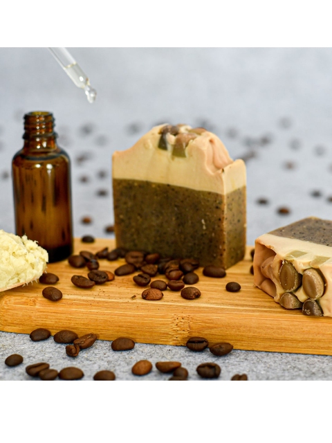 

BODYCAFE Mocha Sativum Essential Oils & Butter Bathing Bar - 100 gm, Coffee brown