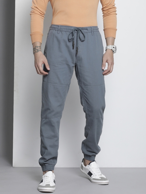 

The Indian Garage Co Men Grey Slim Fit Joggers