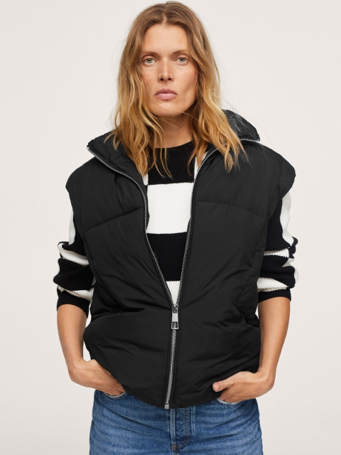 

MANGO Women Black Puffer Jacket