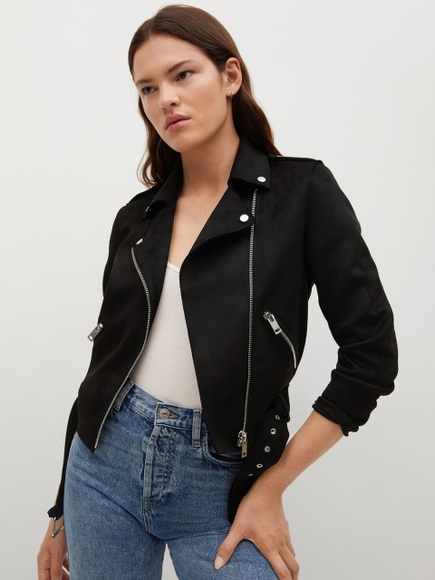 

MANGO Women Black Tailored Jacket