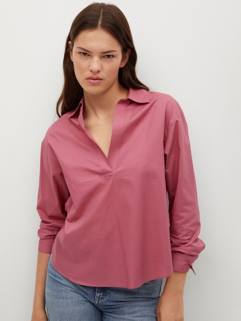 

MANGO Pink Regular Top