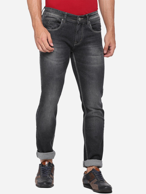 

Greenfibre Men Black Straight Fit Heavy Fade Jeans