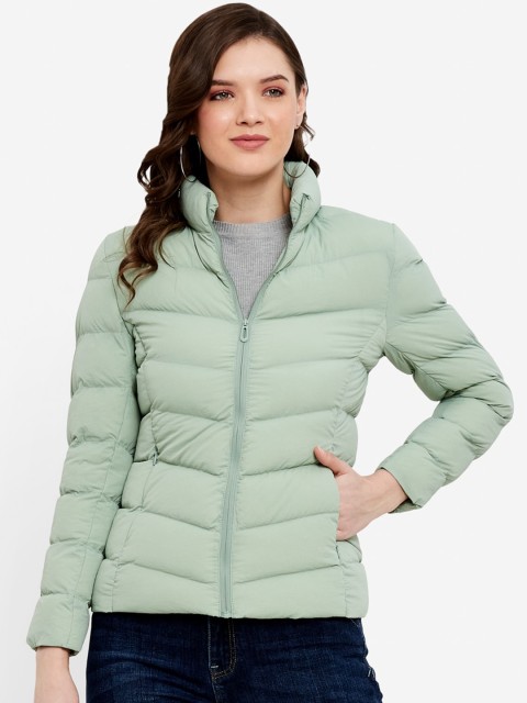 

METTLE Women Olive Green Puffer Jacket