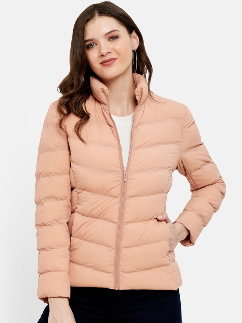 

METTLE Women Peach-Coloured Puffer Jacket