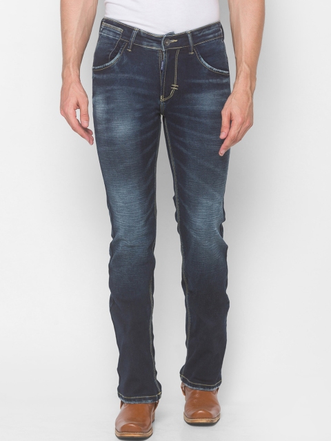 

mode de base Men Blue Bootcut Light Fade Stretchable Jeans