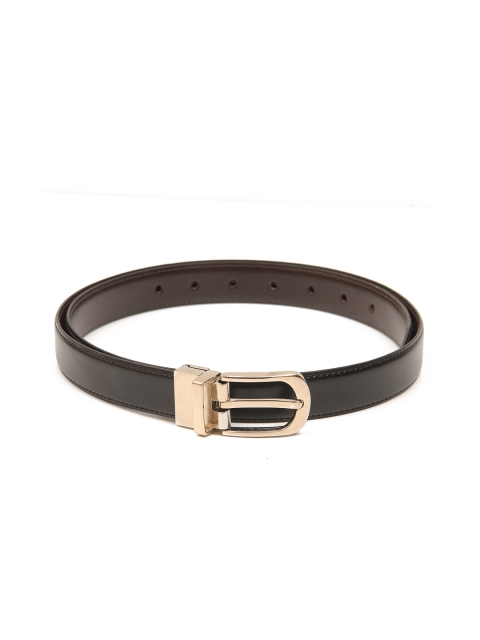 

Calvadoss Women Black Solid Reversible Belt