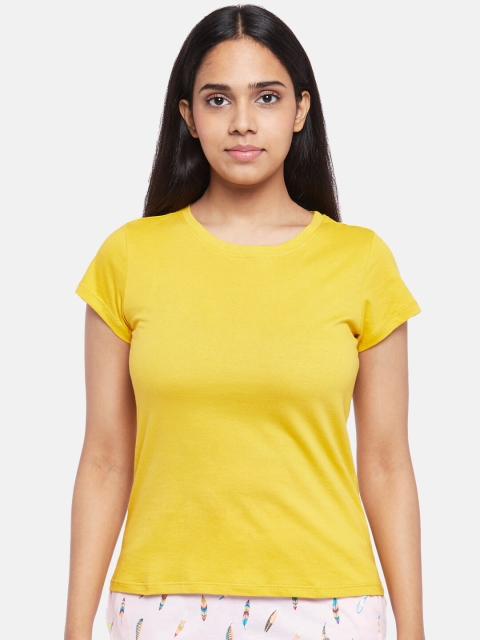 

Dreamz by Pantaloons Women Yellow Regular Top