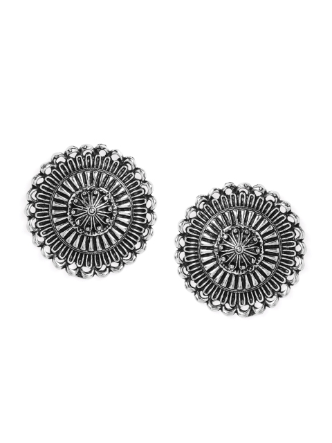 

Anouk Silver-Toned & Silver-Plated Contemporary Studs Earrings