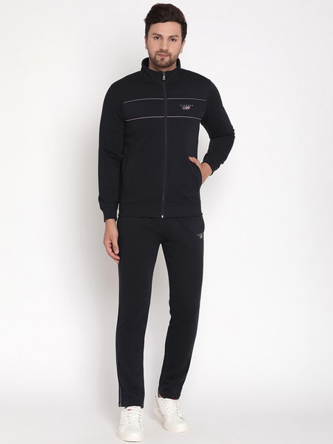 

Octave Men Navy Blue Solid Track Suit